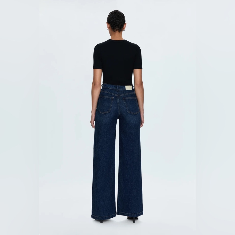 ♥️ Pistola Lana Women's Blue Wide-Leg Jeans - Picture 2 of 4